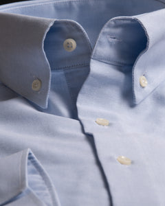 Neuer Schnitt! Oxford Hemd "Button Down" - uni hellblau