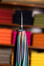 Lade das Bild in den Galerie-Viewer, Regenschirm “Francesco Maglia” - Multistreifen - bunt auf dunkelblau