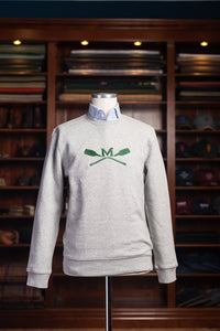 MV Roundneck Sweater - "M-Paddel" - grau