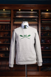 MV Roundneck Sweater - "M-Paddel" - grau