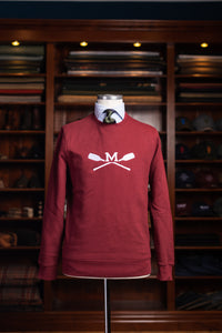 MV Roundneck Sweater - "M-Paddel" - bordeaux
