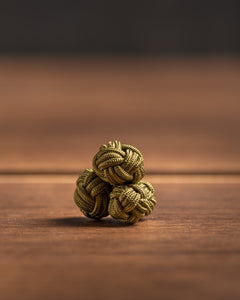 Handgemachte Manschetten Knoten - einfarbig - olivgrün