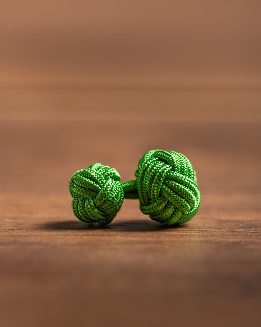 Handgemachte Manschetten Knoten - einfarbig - giftgrün