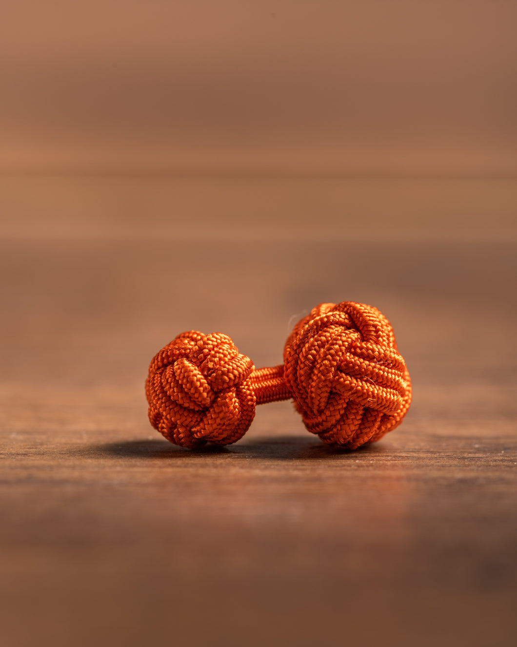 Handgemachte Manschetten Knoten - einfarbig - orange
