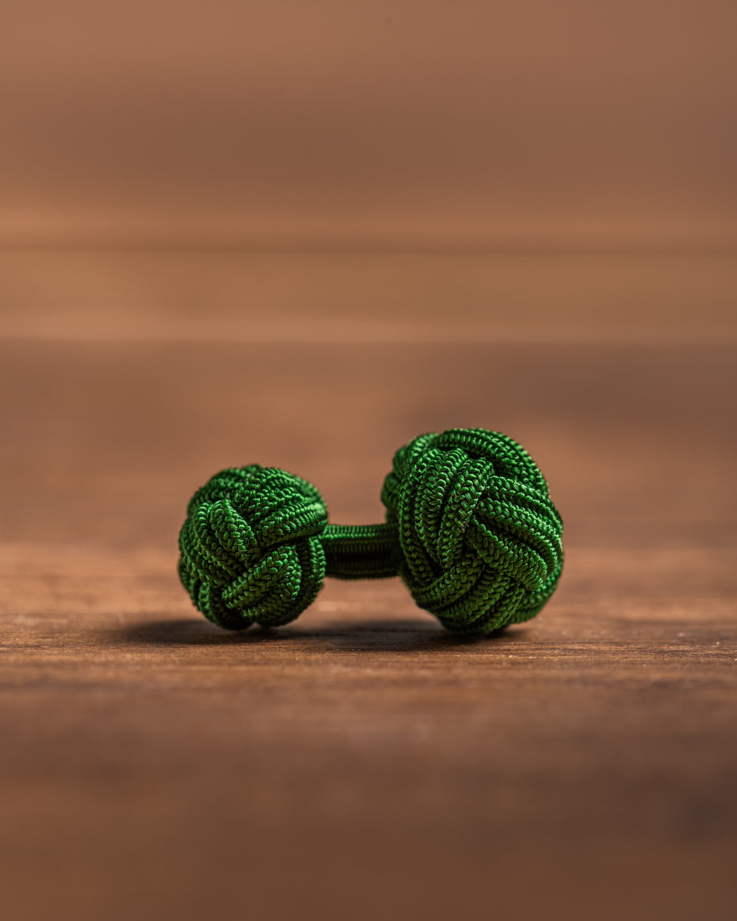 Handgemachte Manschetten Knoten - einfarbig - grün