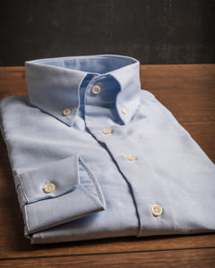 Oxford Hemd "Button Down" - uni hellblau