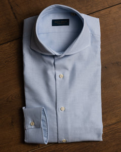Oxford Hemd "Spread Kragen" - uni hellblau