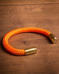 9mm Patronen Armband "orange"