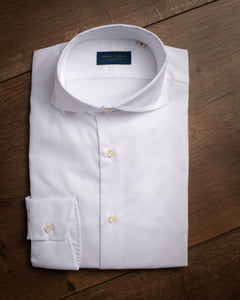 Oxford Hemd "Spread Kragen" - weiß