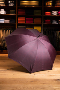 Regenschirm “Francesco Maglia” - POW Check - dunkelblau auf bordeaux