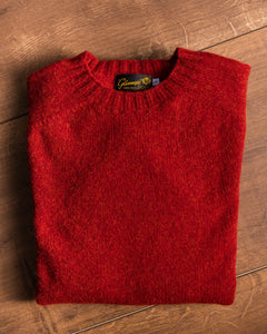 Shetland Pullover ziegelrot